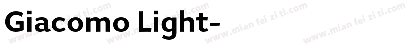 Giacomo Light字体转换